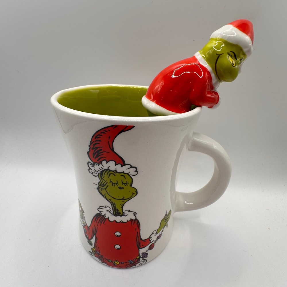 Dr Seuss The Grinch Twas the Night Before Grinchmas 3D Sculpted Coffee Mug Zrike